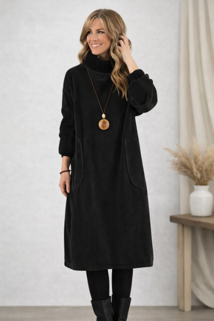 Vestito a collo alto